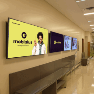 mídia indoor digital com plataforma mobiplus
